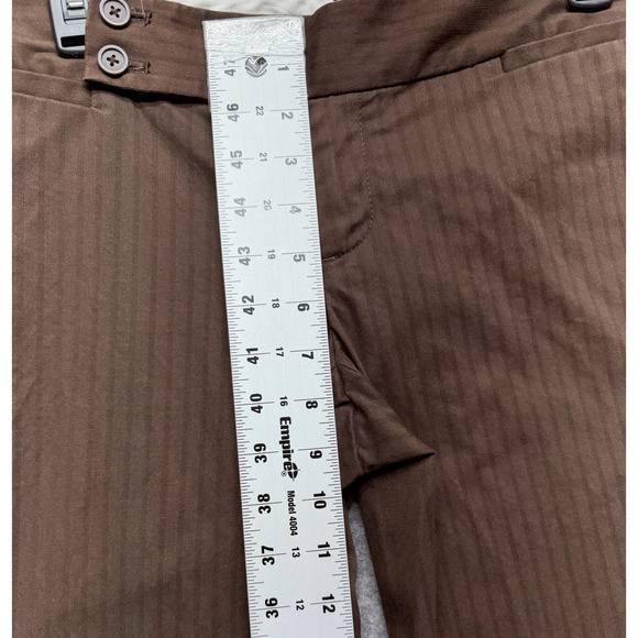 Vintage Gapstretch Pants Womens 2R Brown Modern Fit Flare Stretch Trousers Y2K - Picture 5 of 16